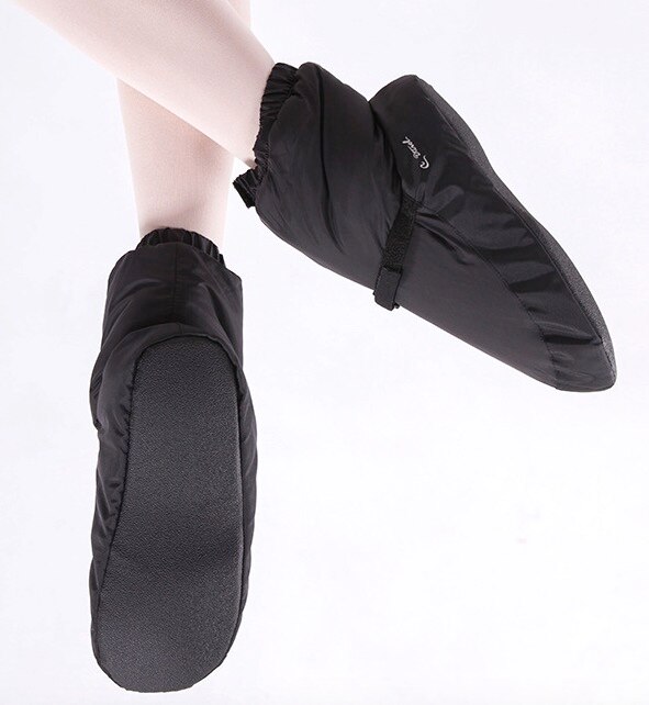 Ballet Dance Bootie Ballet Warm Ups For Women Ballet Pointe Warm-up Shoes Winter Thermal Boots For Ladies Purple Black: Black / M38-40