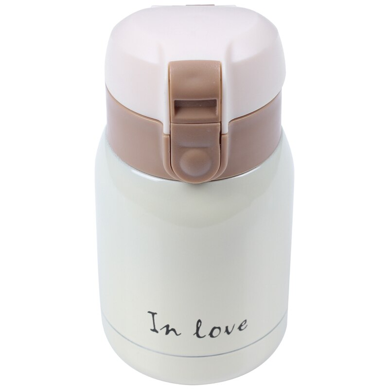 Mini stor mave termokande i rustfrit stål (beige )200ml: Default Title