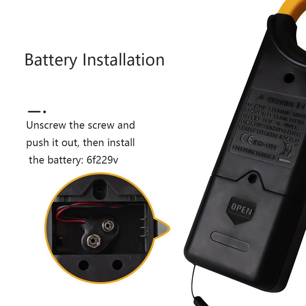 266X Digitale Ampèretang Volledige Automatische AC-DC Ampèremeter Met Zoemer Digitale Stroomtang Auto Meting Stroomtang