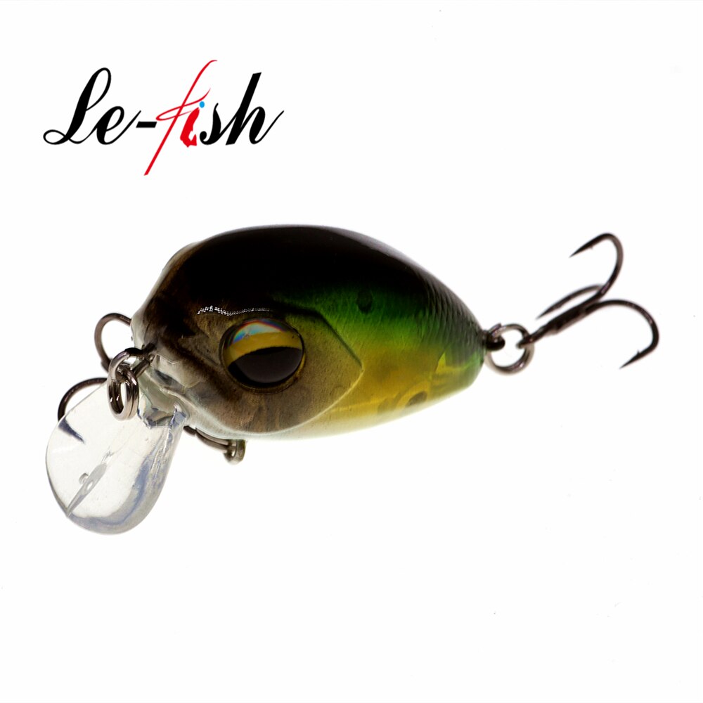 Le fish-Señuelos de Pesca ultraligeros, 32mm, 4g, micro wobbler, trucha, perca, Lucio, Crankbait flotante