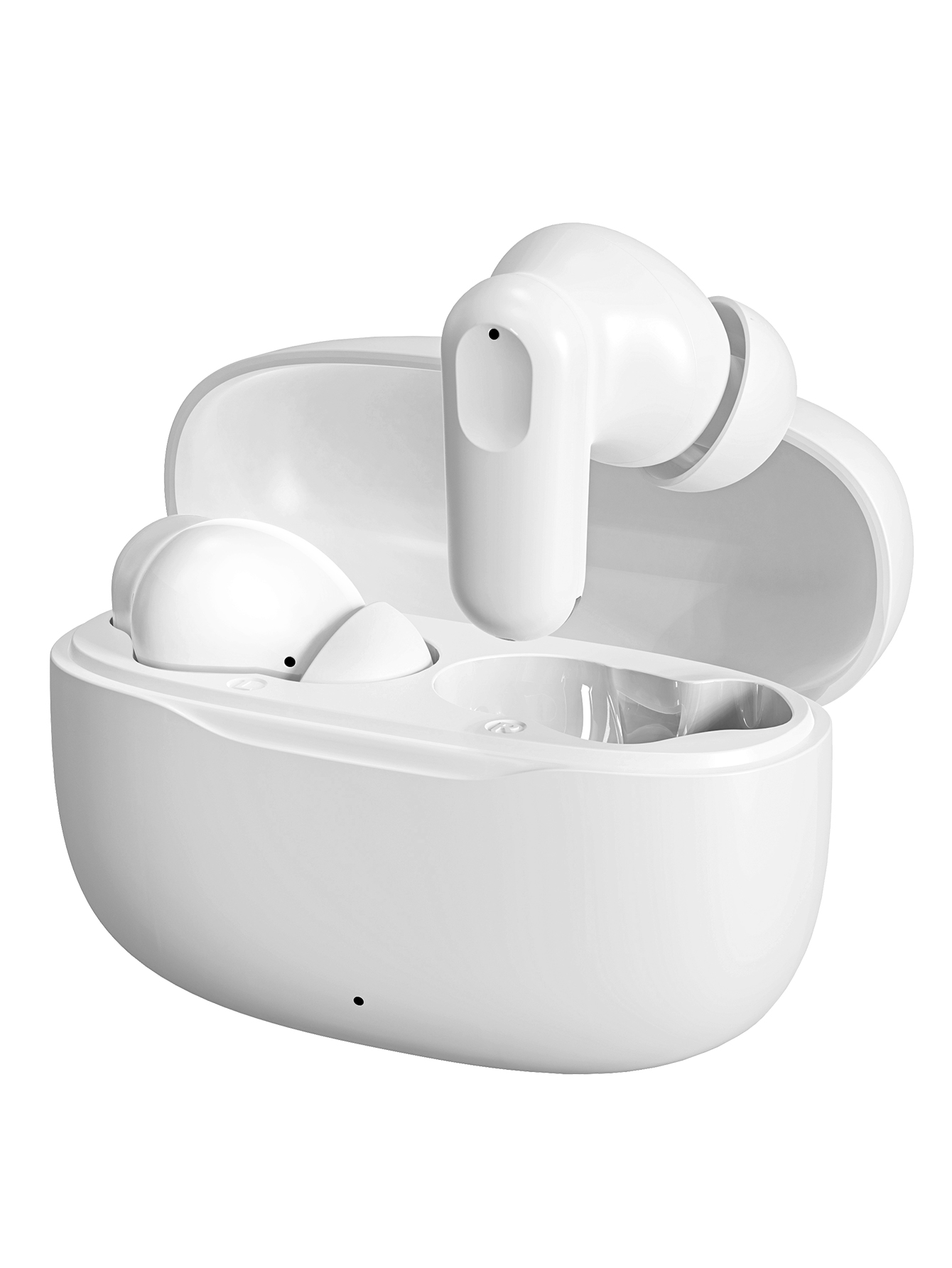 Air TWS Bluetooth Earphones Wireless Bluetooth Headset Noise Cancelling Earbuds with Mic Wireless Headphones for IPhone: WHITE