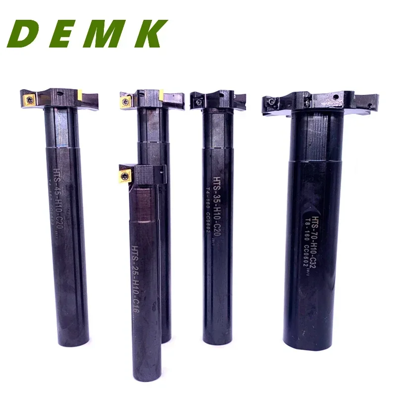 Fresa con ranura en T HTS D20-80 H08 H10 fresa con ranura Trapezoidal fresa lateral para CCMT06024 MPHT 060304 Inserto CNC