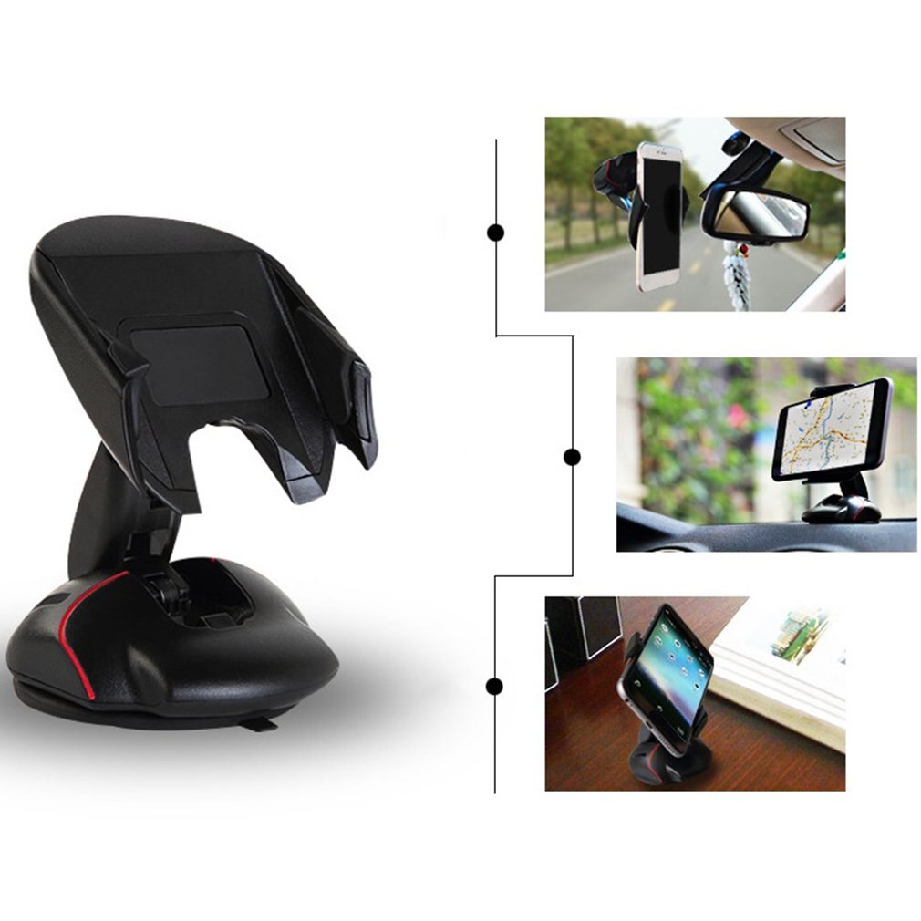 Car Accessories Universal 360 Degree Rotating Mouse Car Holder Multi-function Suction Cup Bracket for Smartphone GPS Navigation