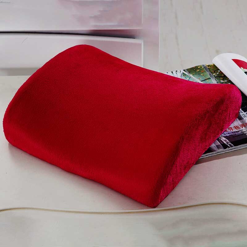 High-Resilience Memory Foam Cushion Newest Lumbar Back Support Cushion Relief Pillow for Office Home Car Travel Booster Seat