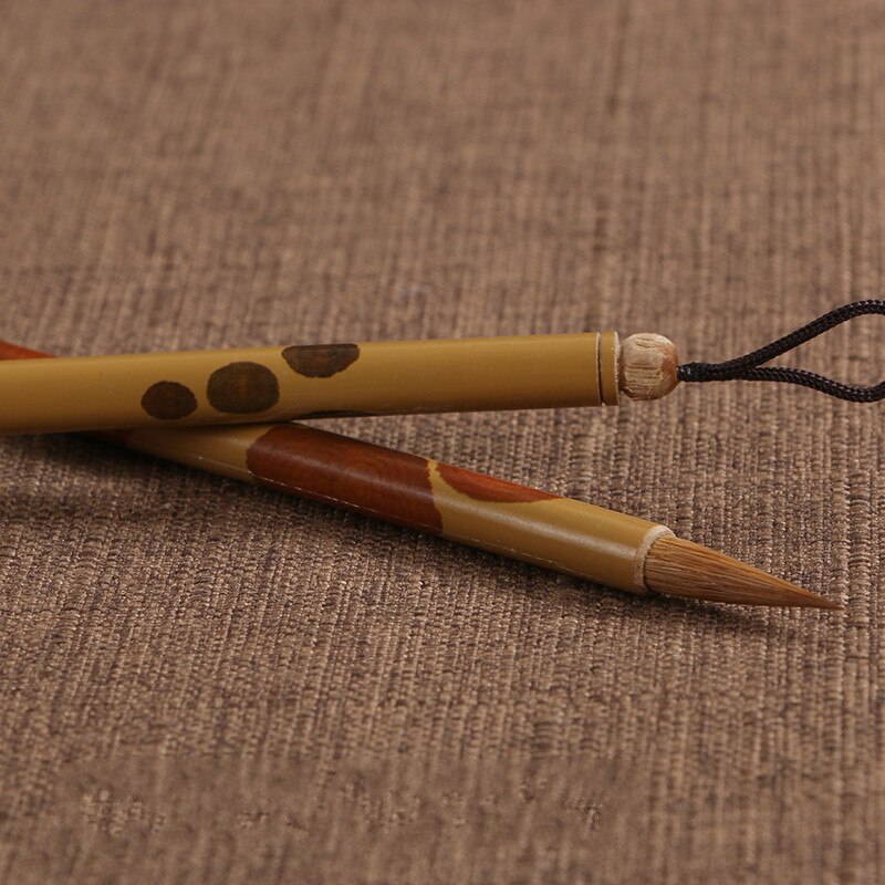 Chinese Kalligrafie Pen Wezel Haar Chinese Schilderkunst Kalligrafieborstel Huzhou Kleine Reguliere Script Schrijven Borstel Pen Tinta China