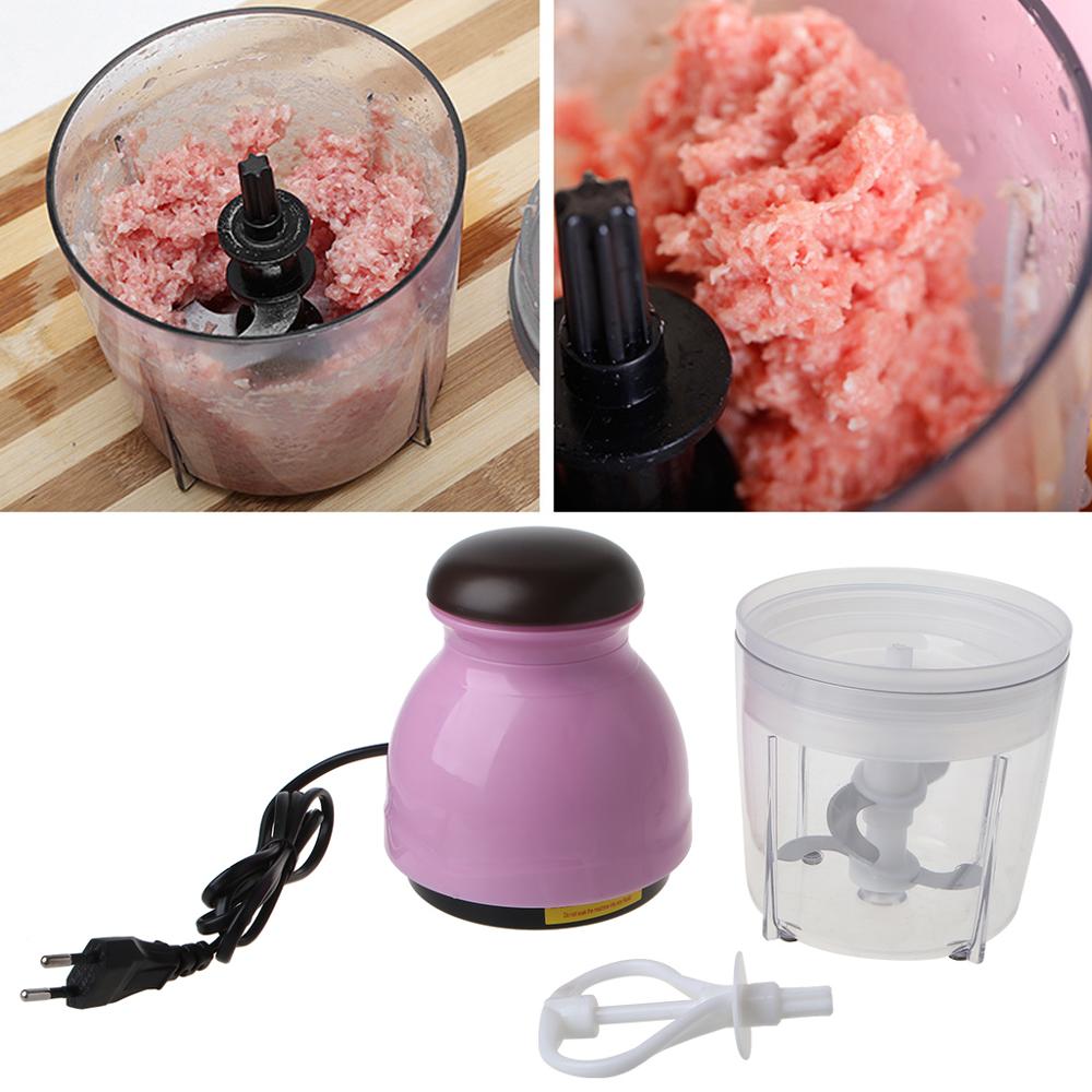 Mini Electric Meat Grinder Food Processor Vegetable Fruit Blender Chopper 600ml EU Plug