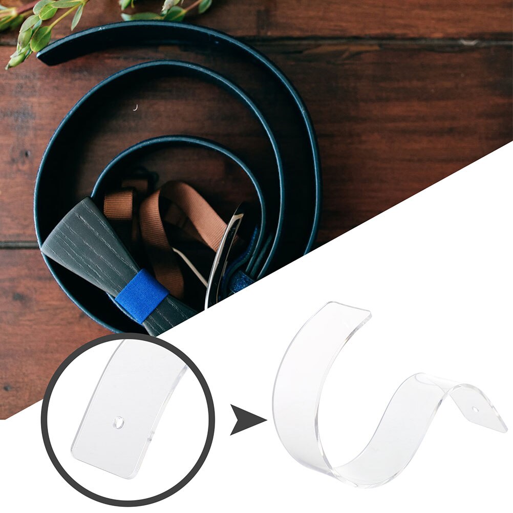 3pcs Waist Belt Display Racks Acrylic Belt Storage Racks Belt Storage Holders
