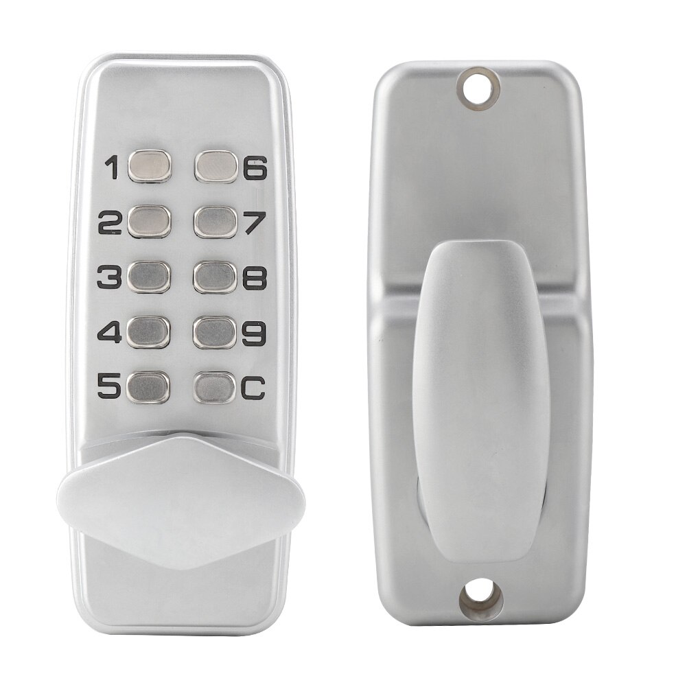 Smart Keypad Password lock Mechanical Combination Password Fireproof Keypad Door Lock for Home Office: Red