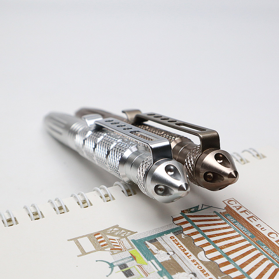 1PCS Multi-functional Ballpoint Pen 0.7mm Black ink Aluminum alloy Rotating Tool Broken Glass Ball-pen