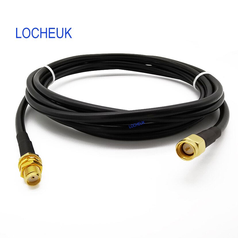 1M 3M 6M 9M 12M 15M Low-Loss Coax Extension Cable SMA Male to SMA Female - Antenna Lead Extender LMR195 Extension Coaxial Cable