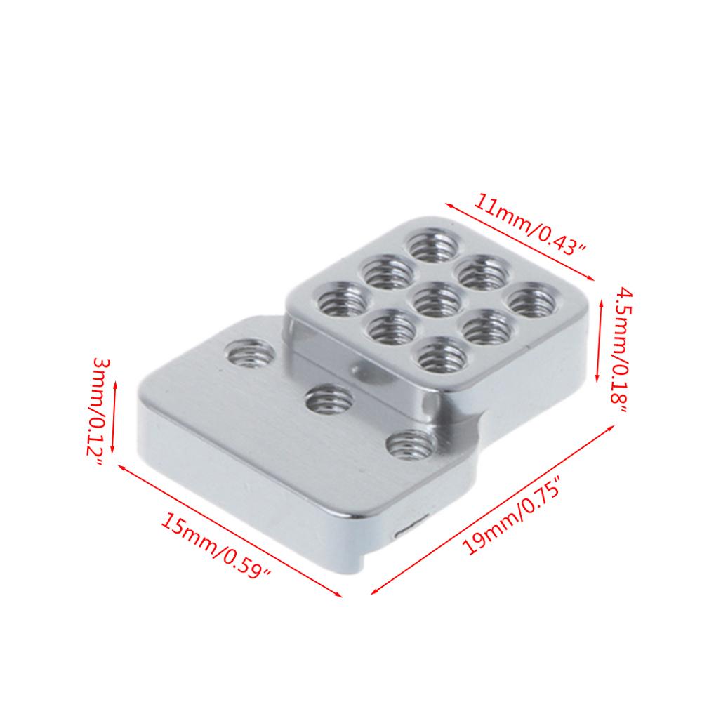 Premium Metal Silver Extension Seat with Screws for RC CAR WPL Truck C14 C24 DIY Upgrade Parts