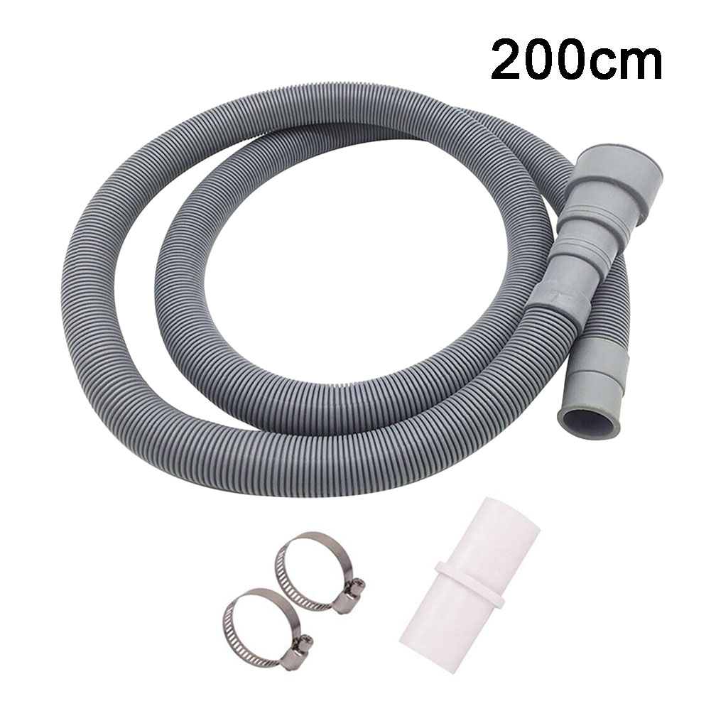 Universal Washing Machine Dishwasher Drain Hose Multi-function Drum Washing Machine Drain And Sewage Hose Extension Kit: Red