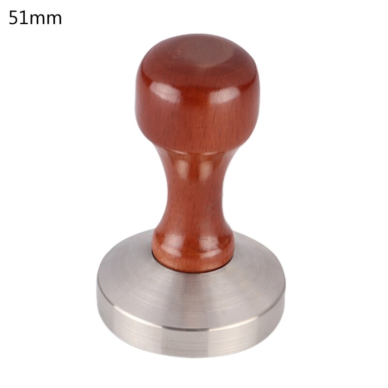 Coffee Tamper Espresso Tampers Wood Handle Tamper Coffee Powder Press Tools K9FB: 7HH1403142-1