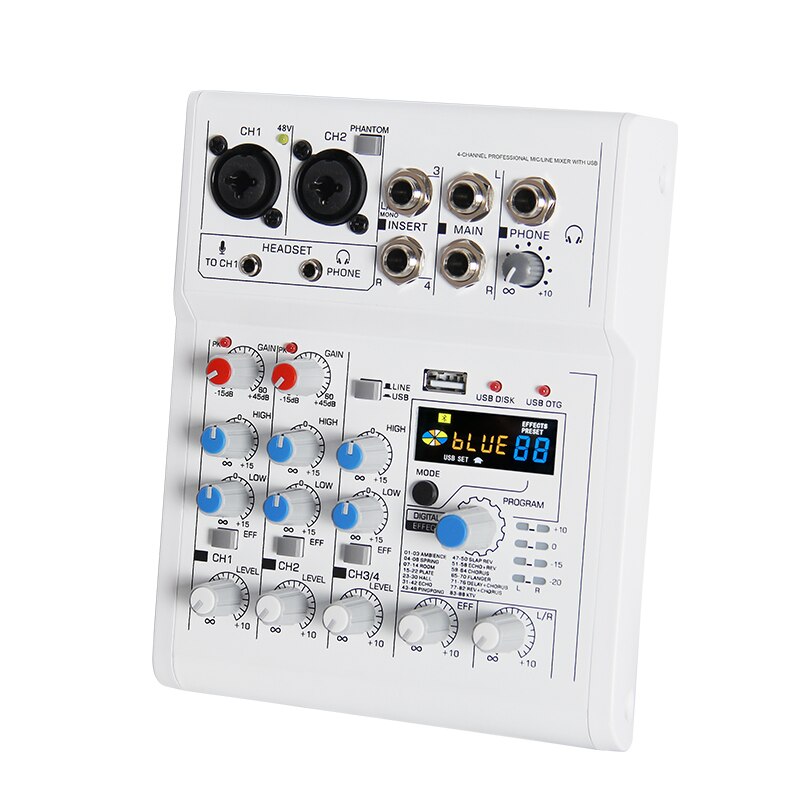 E4 Amplifier Sound Power Dj Console Speaker Digital Channel System 88 With Mixing For Mini Microphone Audio Mixer