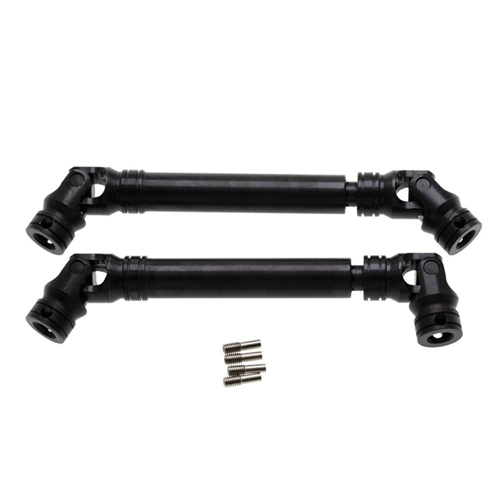 2 Stuks Metalen Spline Aandrijfas 107-159Mm Voor 1 / 10 Klimmen Afstandsbediening Voertuig 313Mm wielbasis Voor Scx10 90046