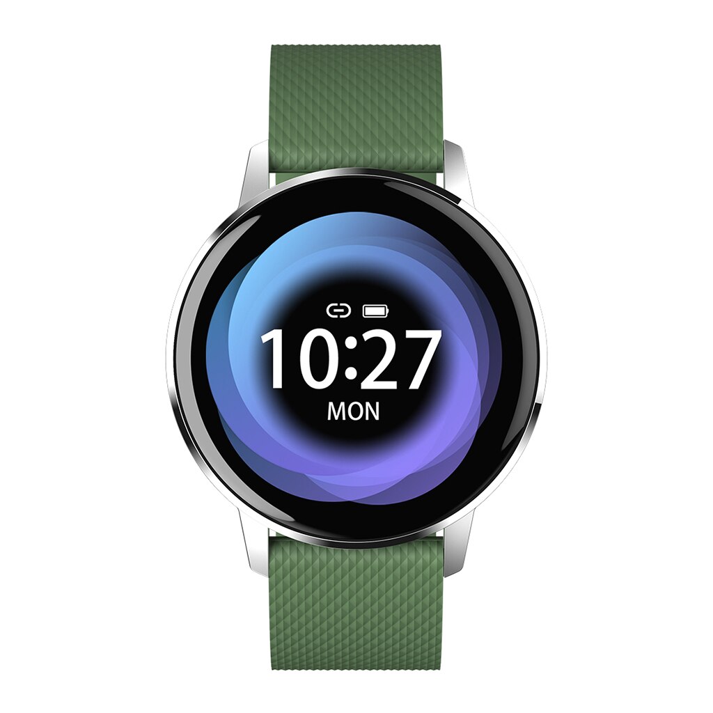 Smart Watch T4 bracciale cardiofrequenzimetro Monitor pressione sanguigna promemoria chiamate Fitness Tracker Smart Watch impermeabile Android IOS: Green