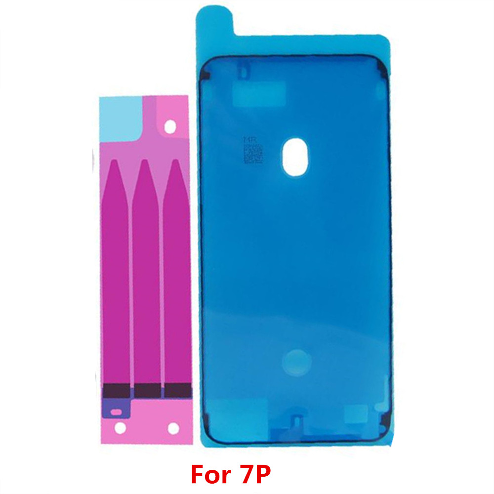 5 zestawów/partia baterii naklejki paski + wyświetlacz LCD wodoodporne uszczelnienie samoprzylepna naklejka dla iPhone 6S 7 8 11 pro Plus X XR XS Max