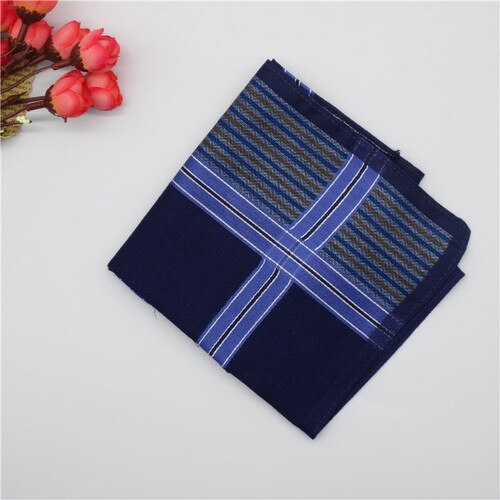 Lommetørklæder kvinder retro plaid blødt bomuld enkel dame tørre sved firkantet håndklæde trendy fritid dame lommetørklæde: 13