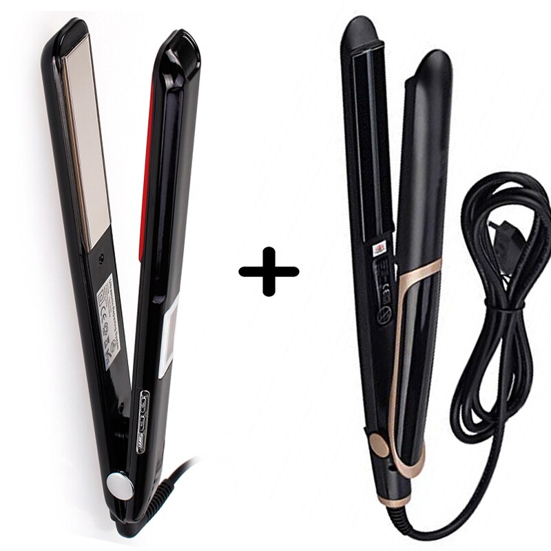 Hair Care Ultrasonic Infrared Hair Straightener Cold Flat Iron Hair Treament Styler Therapy Conditioning Tools