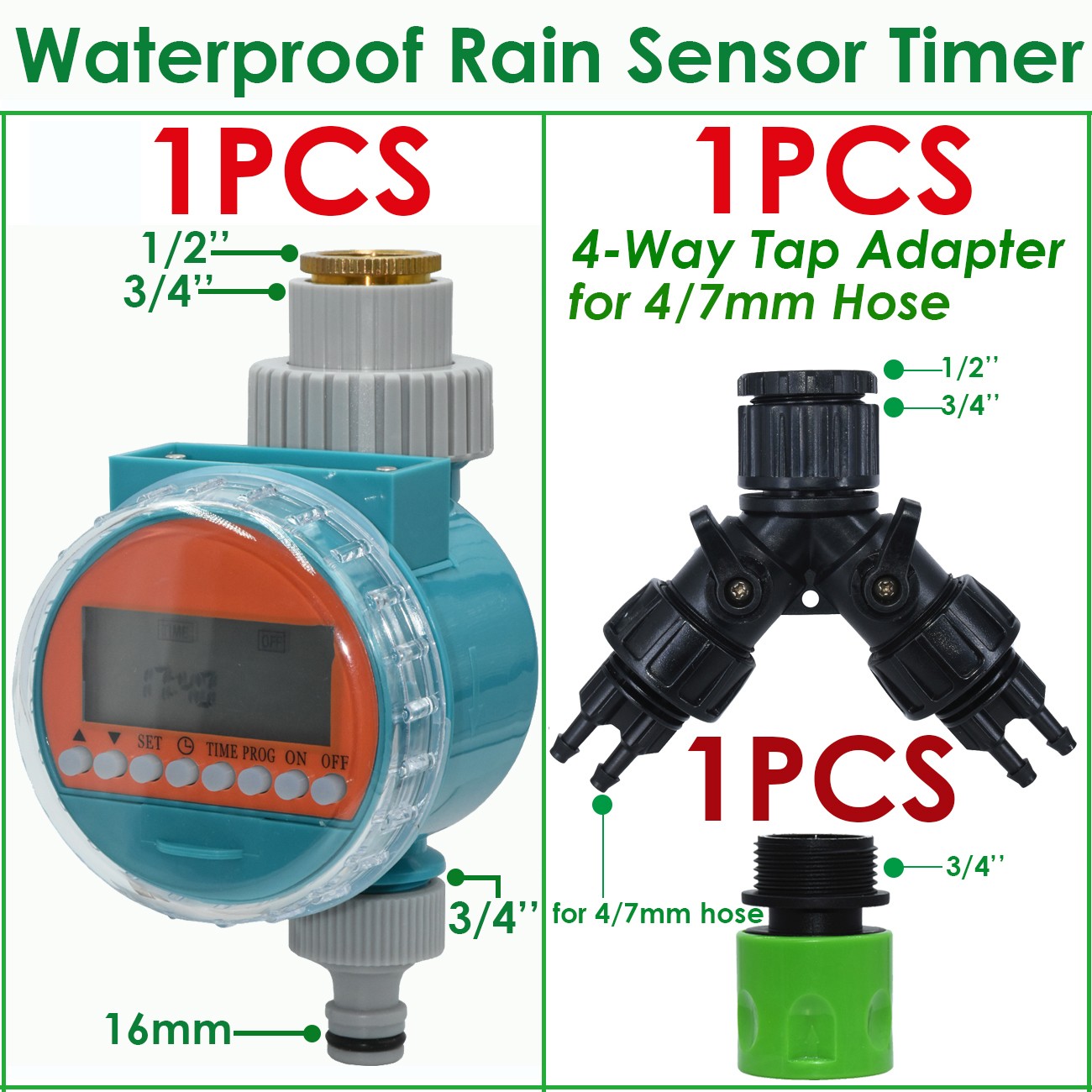 KESLA Waterproof Rain Sensor Water Timer Irrigation Automatic Garden Electronic Irrigator Watering Controller System Greenhouse: Waterproof Rain-F