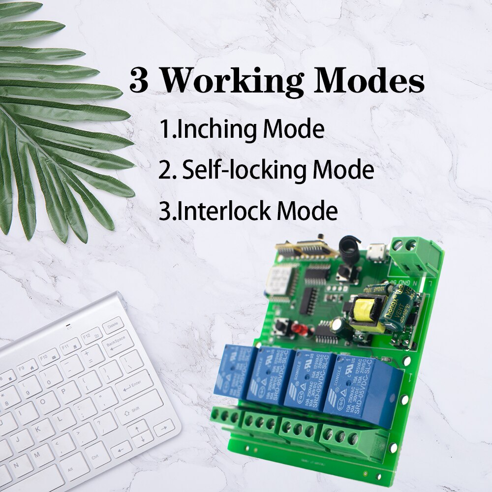 Dc 5V 7V-32V 250V Ewelink Diy Wifi Relais Module Schakelaar Ondersteuning Tippen Self-vergrendeling Interlock Modus Voor Verlichting