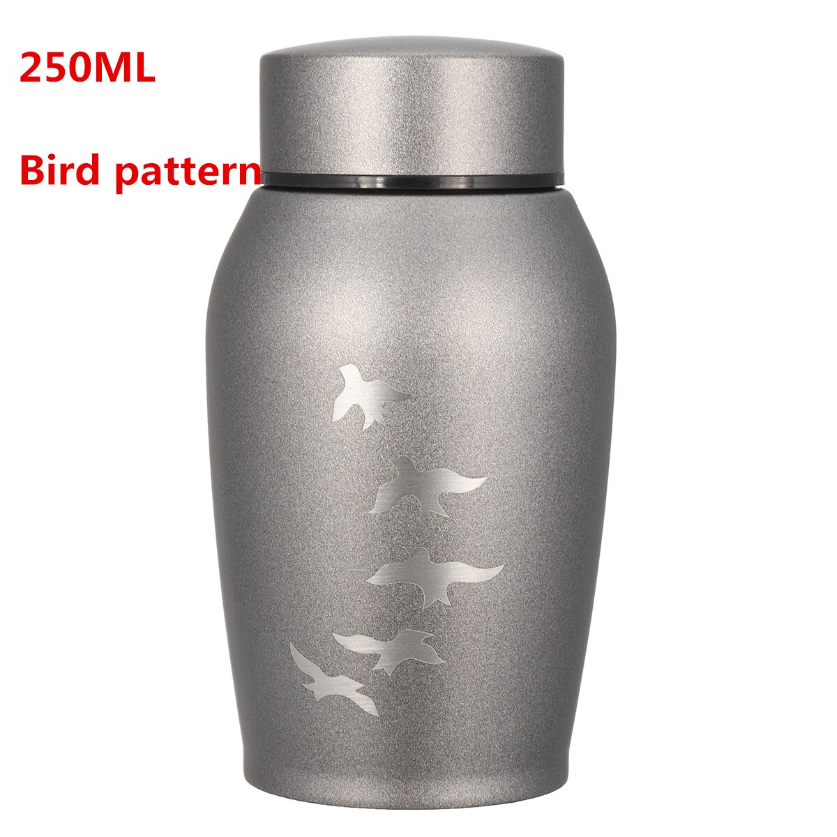 500Ml / 250Ml Stainless Steel Pet Urns For Dogs Cats Birds Hamsters Rabbits Cremation Ash Coffins Burial Of Ashes Pet Memorial: 250ML Bird2