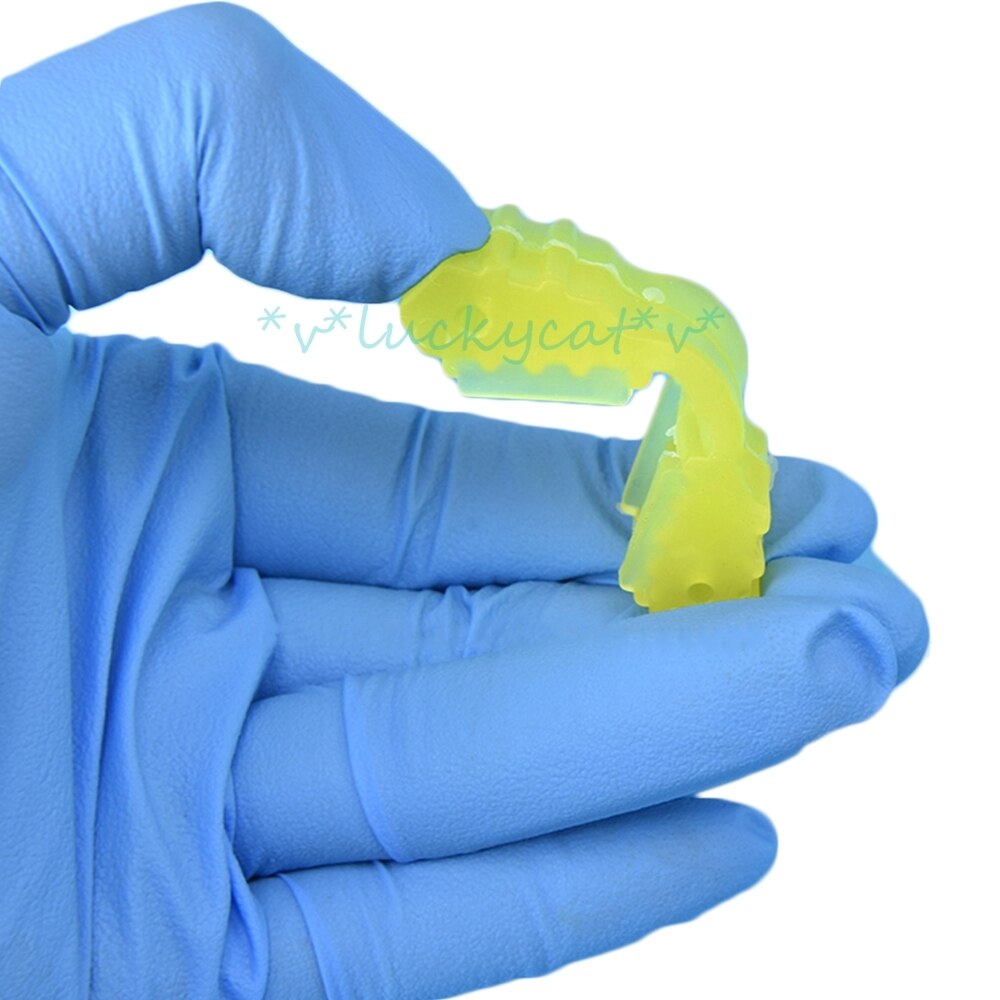 Neue 2 farbe Zahn Oral Kaufläche Pad Gummi Mund Stütze Beißen Teilt Typ Intraorale Unterstützung Öffner Retractor Für Erwachsene und freundlicher