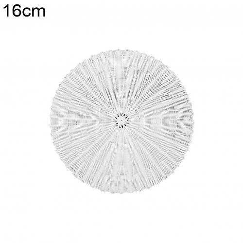 Round Rattan Woven Non-Stick Stuffed Bun Steamer Mat Dim Sum Tool Kitchen Cooking Dumplings Steam Mat Baking Liner: 16 cm