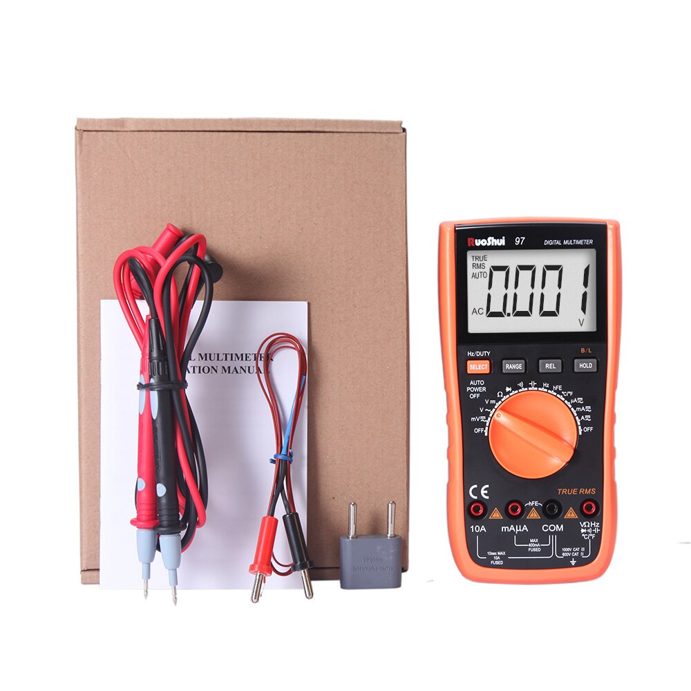 97 Victor RuoShui Digital Multimeter Auto Range Capacitance Frequency Temperature vc97 Multimetro tester pocket accesoir meter