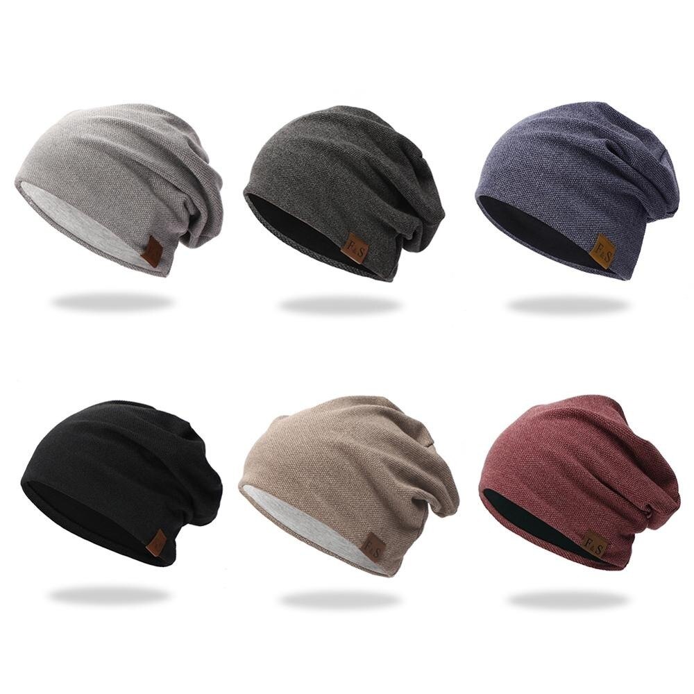 Brimless cap casual light warm elastic knitted cotton warm hat autumn and winter sports headdress