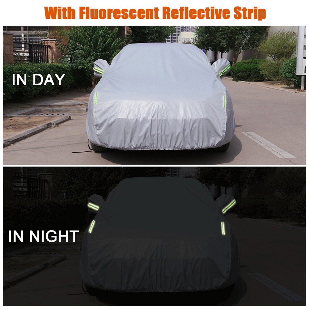 Bil dækker udendørs solafskærmning dæk bil reflektor støv regn sne beskyttende dæk bil varer til 4 x 4/ suv forretning