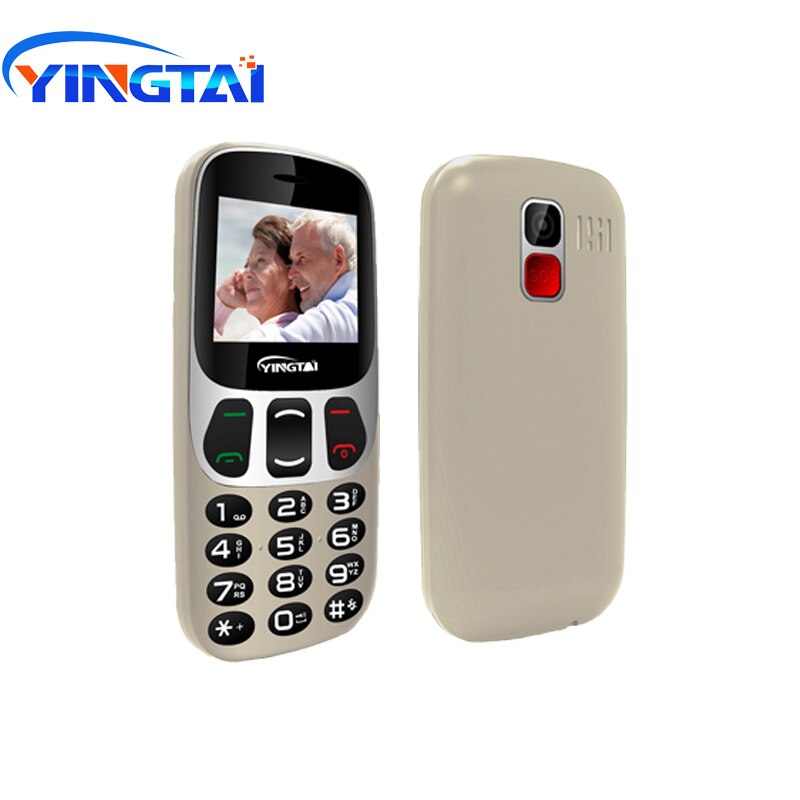 Telefones celulares virtuais da barra do teclado da tela grande de yingtai/tecla melhores do que o telefone móvel sênior 1000 mah 2.4 "de nokia para idosos fm