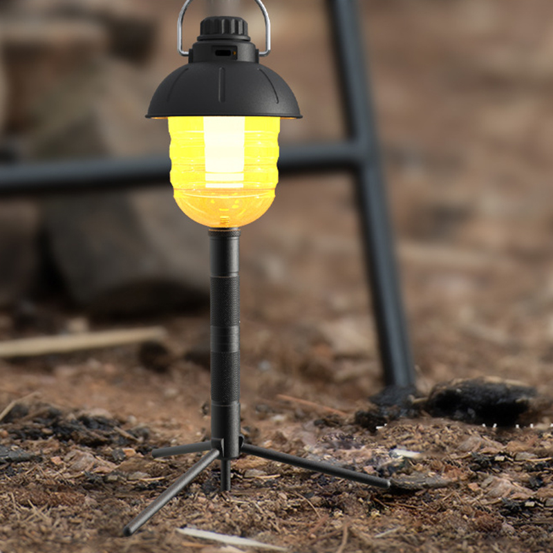 draussen Aluminium Laterne Ständer Camping Lampe Mast faltbare Licht halterung Lampe Halterung Kamera Telefon Stativ Ständer für Picknick
