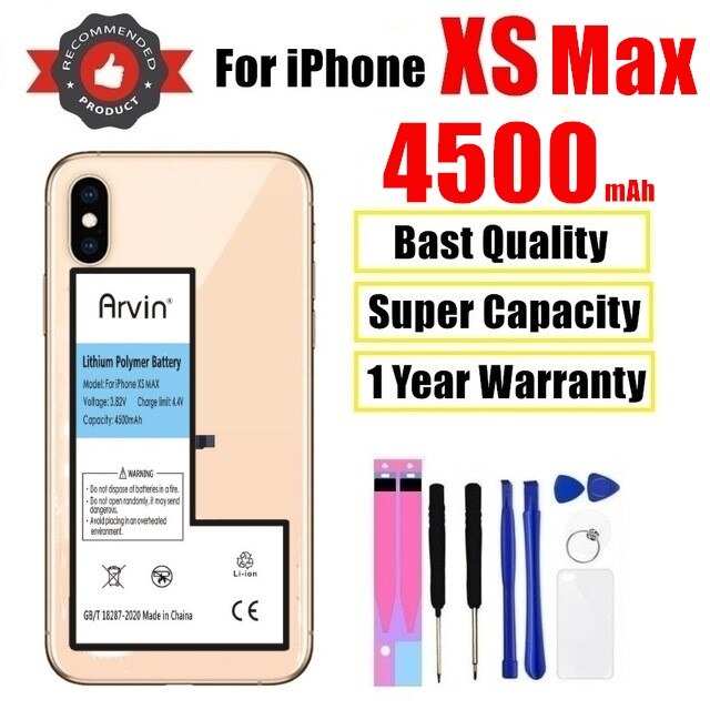 4250mAh Hohe Kapazität Ersatz Bateria Für iPhone X XS MAX XR Original Batterien Für Apfel iphone xs xr x xsmax batterie: Pro iPhone XS MAX