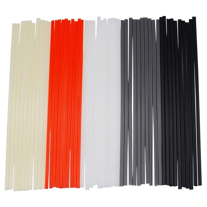50 Stuks Plastic Lassen Staven-Pp/Pvc/Pe Plastic Lasser Staven Voor Air Tools 10 Inch (Elke Kleur 10 Stuks)