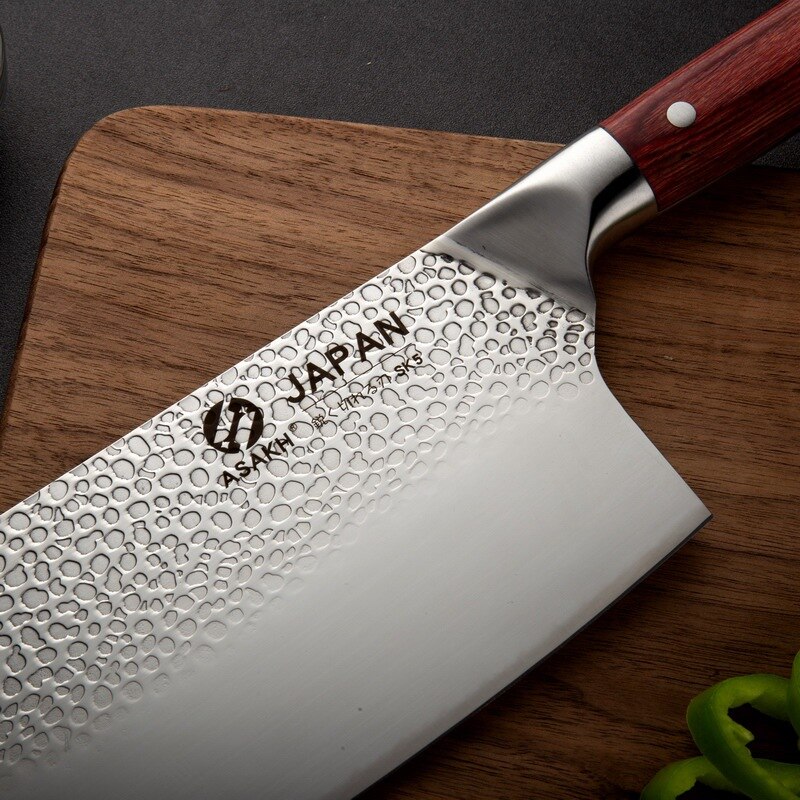 7.5" Chinese Kitchen Chef Knife Forged Cook Slice Knife Stainless Steel Meat Vegetables Cleaver Butcher Knife