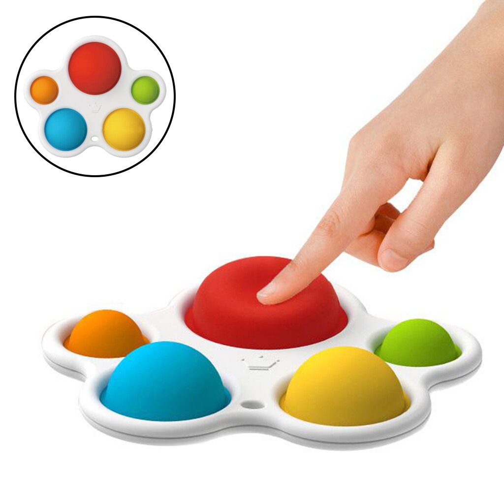 Baby Sensory Toys, Best Learning Toys Silicone Toy for Toddlers Ages 1~2 Years Old Infants Concentration Training Board