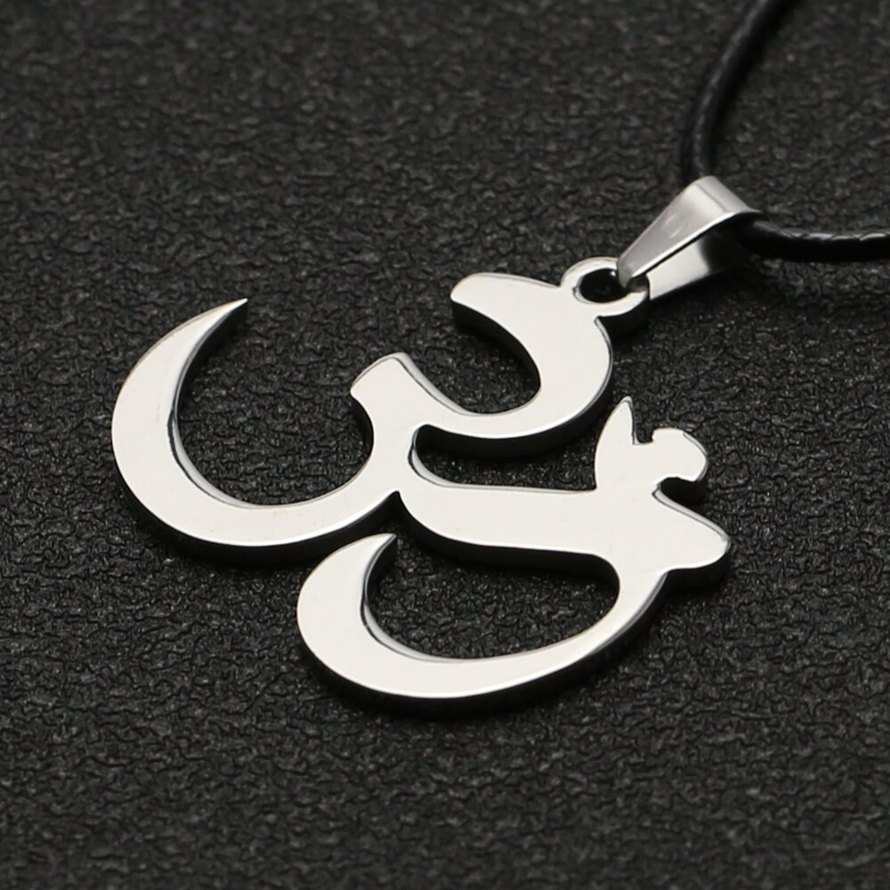Collar OM AUM Mantra sánscrito, amuleto budista símbolo de religión hindú, colgante de Yoga, joyería de acero inoxidable para hombres y mujeres,