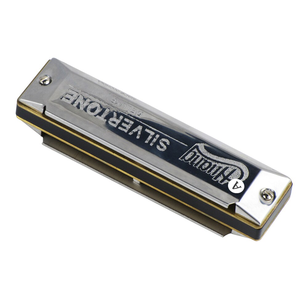 C Key 10 Holes Blues Harmonica Mouthorgan Copper Harmonicas with Storage Box for Beginners