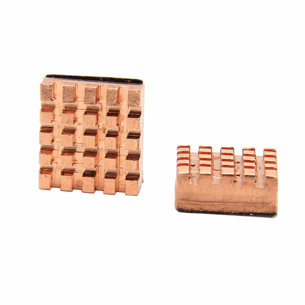 Raspberry pi 3 B + Heatsink Koellichaam 2 Stuks Koperen Koellichaam voor Raspberry pi 3 model b + /3b/2b/B +/Zero/Zero W (draadloze)