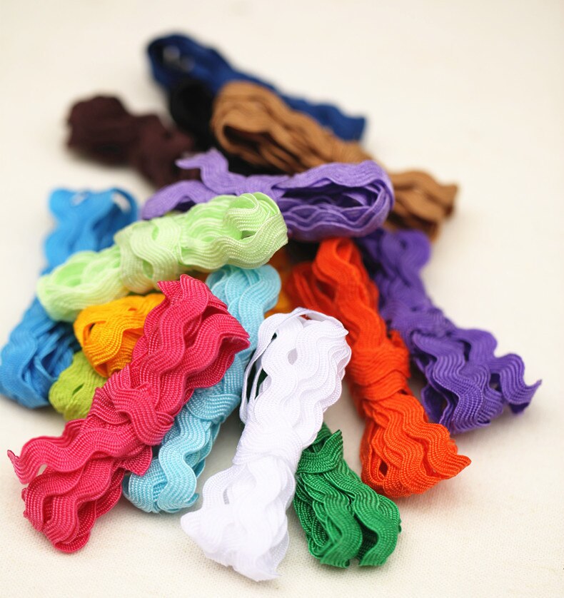 15yard/lot S Shaped Curve Wavy Lace Trim Ribbon Handmade Hat Curtain Pillow DIY Sewing Crafts Wedding Party Decorations