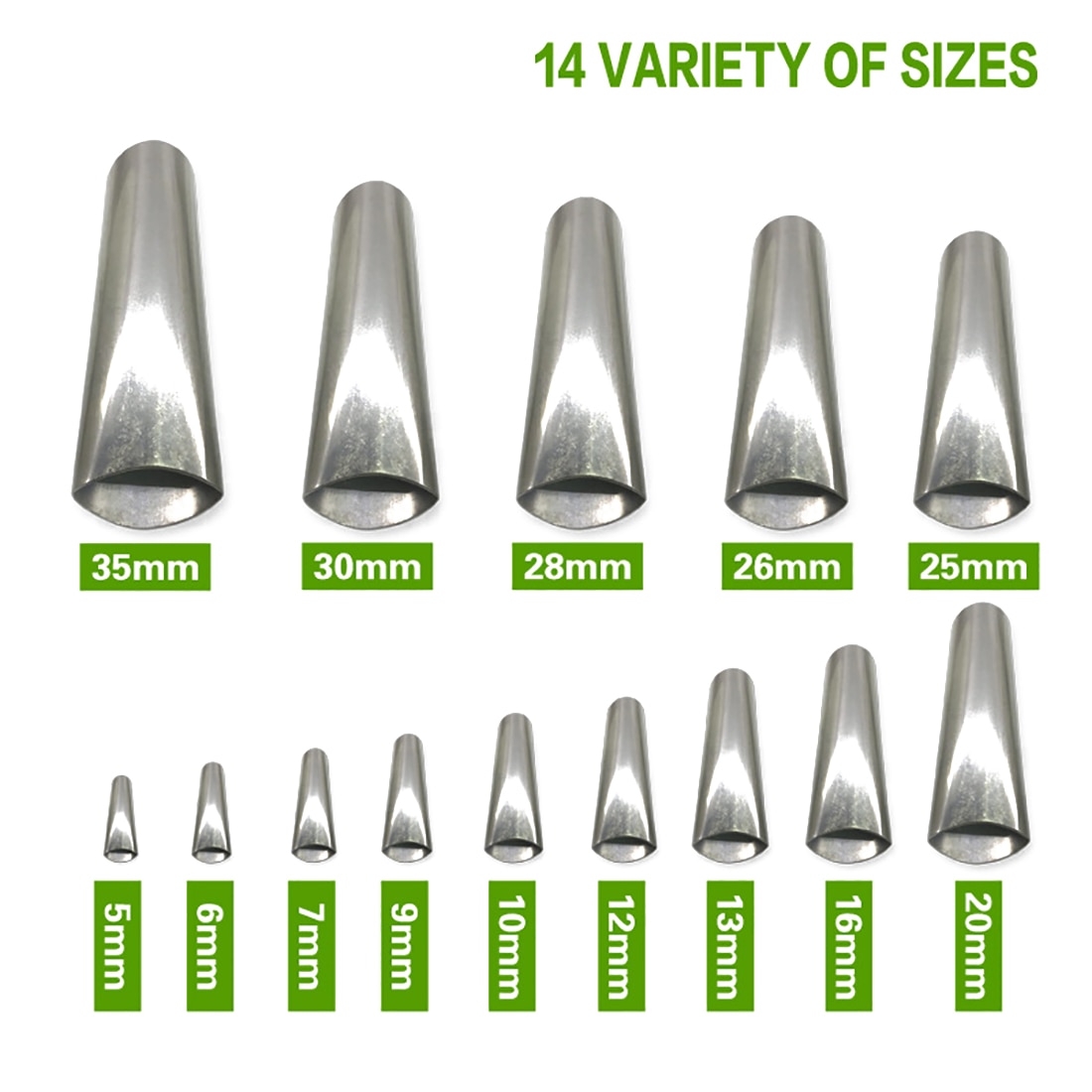 14Pcs Caulking Nozzle Applicator Finishing Tool Stainless Steel Glue Mouth Perfect Caulking Finisher Scraper Grout Tool Parts