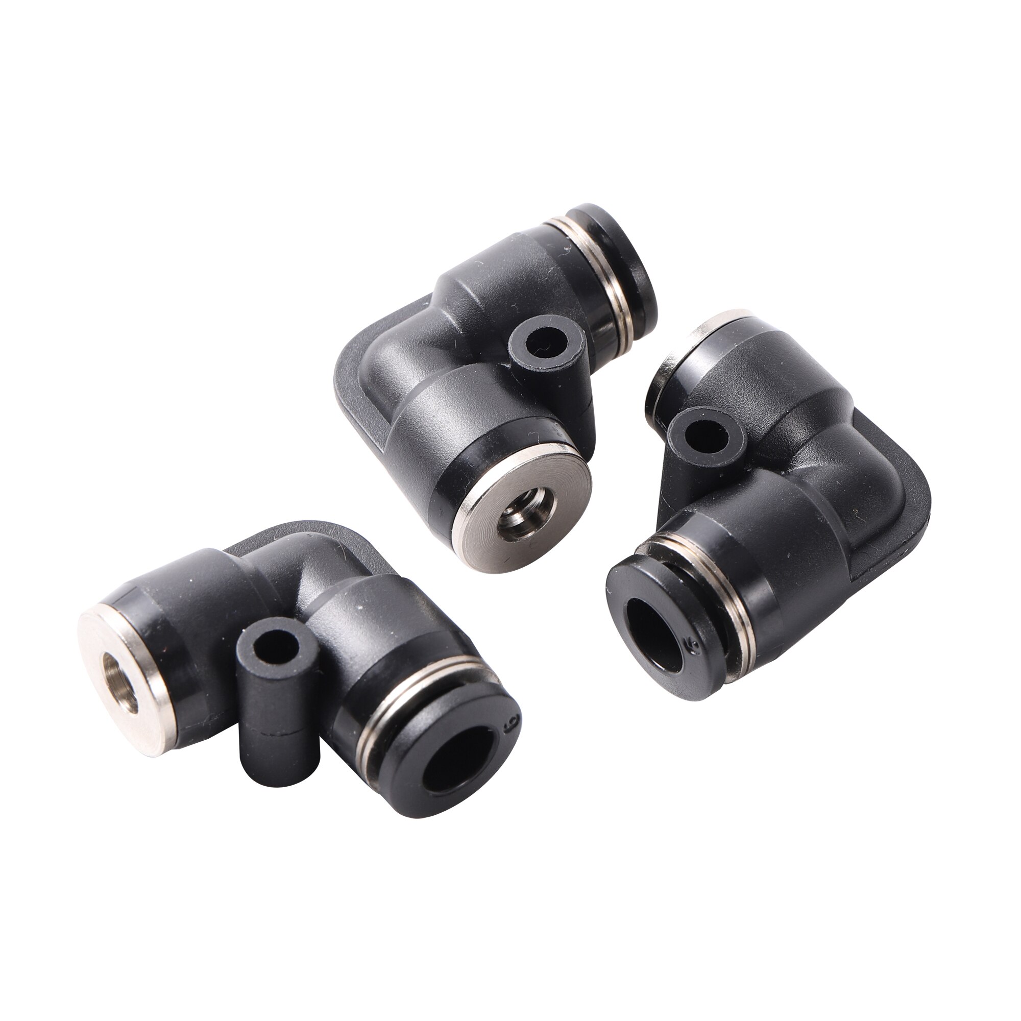 Garden irrigation Quick Couplings 3/16" Thread To 6mm Elbow Slip Lock fast Connector Cooling Fogger Pneumatic Pipe Fitting 3 Pcs