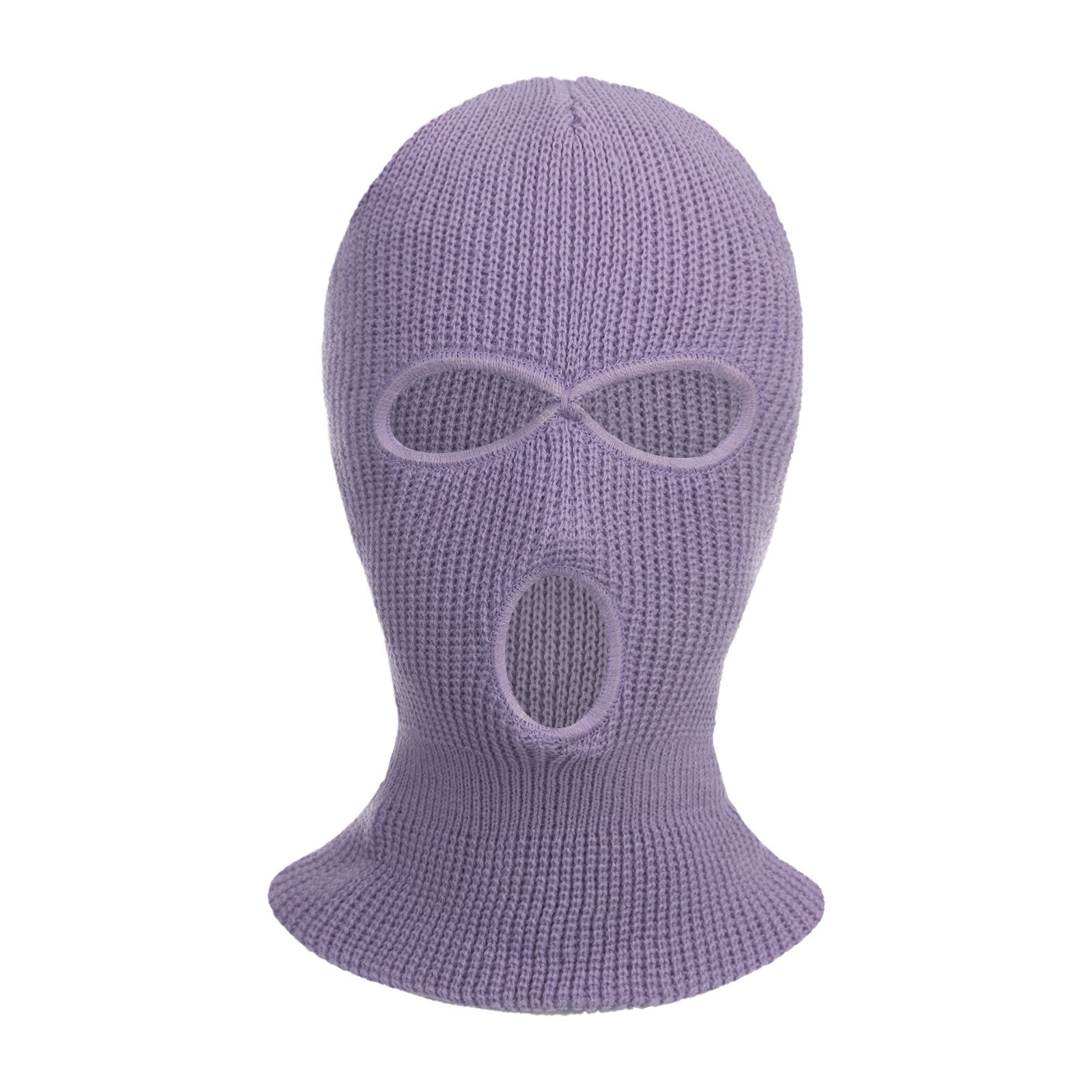 Mascarilla de esquí de punto, pasamontañas de invierno, para deportes al aire libre, gorro de Pasamontañas de punto de 3 agujeros: G