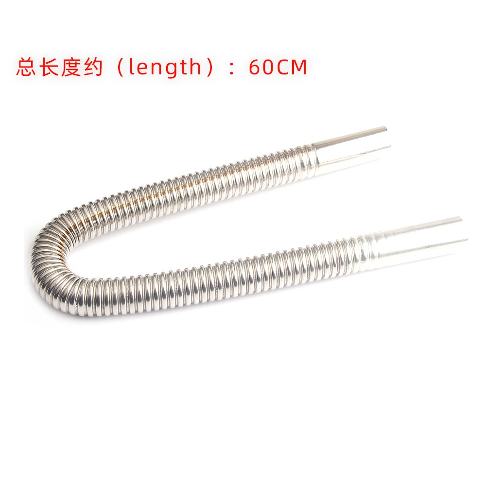 Air Parking Heater Stainless Steel Exhaust Pipe Round Tube 60CM Gas Vent For Exhaust Parking Air Diesel Heater