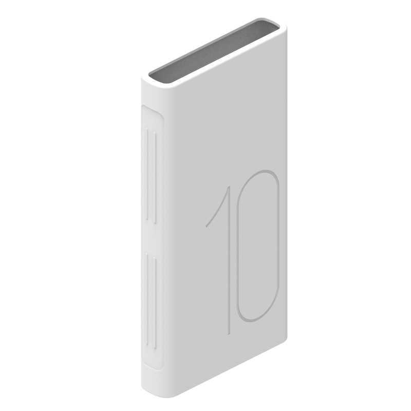 Silicone case For Huawei 10000mAh mobile power SuperCharge AP09S Non-slip outer casing for huawei power bank QuickCharge AP09Q: White