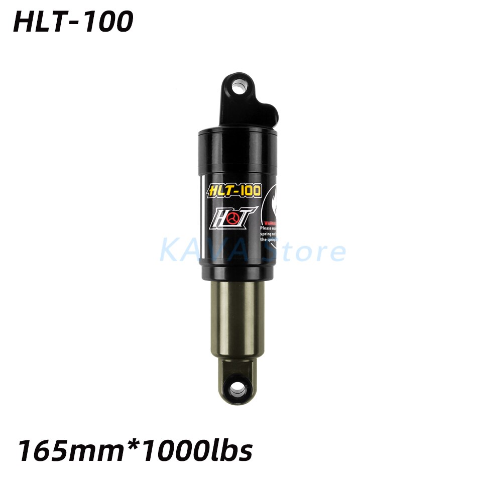HTL-100 Mountain Bicycle Rear Shock 125/150/165/185mm 850/1000 lbs Aluminum alloy Oil Spring Shocks for MTB e-bike Snow Bike
