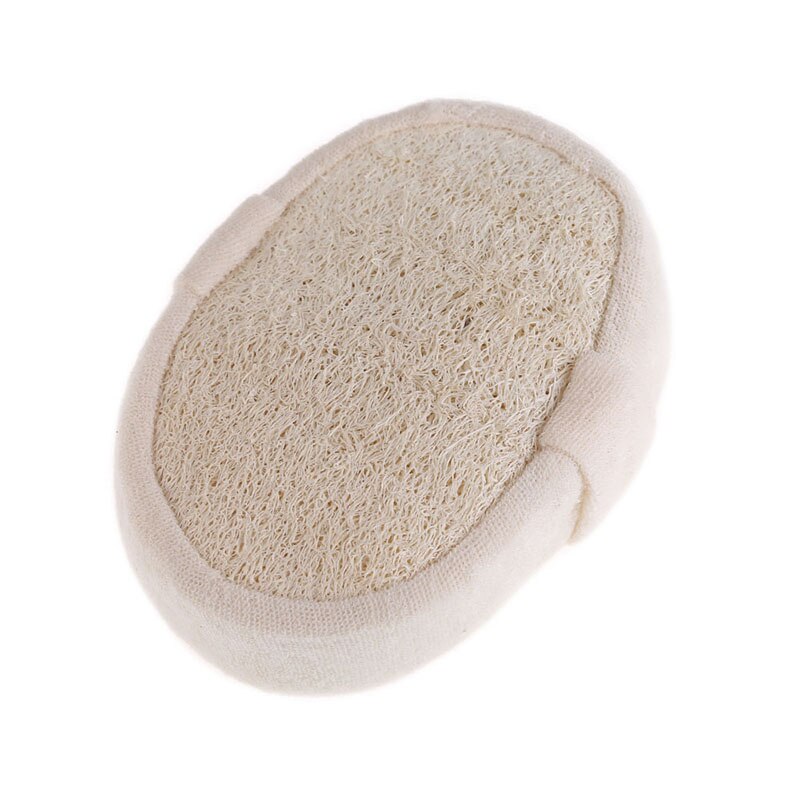 1Pcs Zachte Verse Natuurlijke Loofah Luffa Spons Douche Spa Body Scrubber Peeling Bathing Hoofdmassage Pad Bad Accessoires Beige