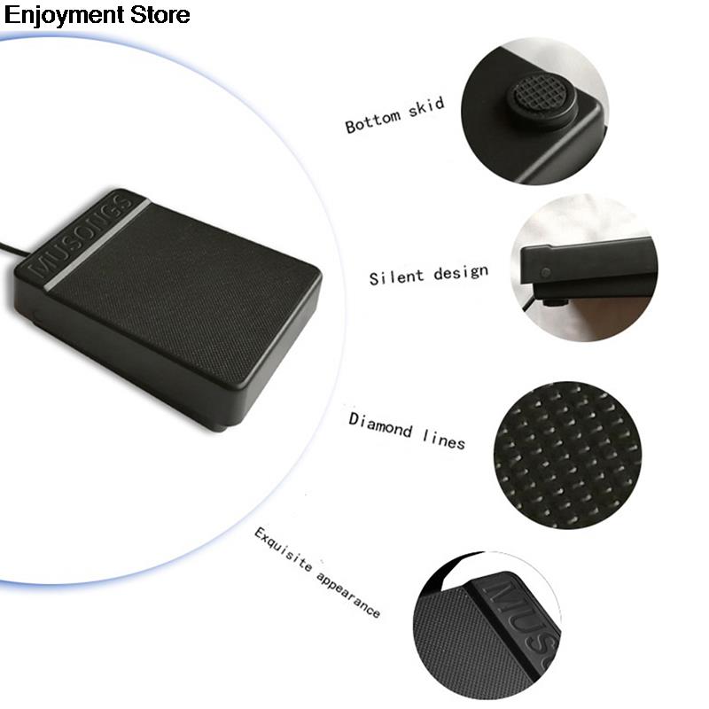 ベストユニバーサル電子ピアノ足ペダルコントローラスイッチ維持互換ダンパーペダルキーボードミュージカル... Grandado