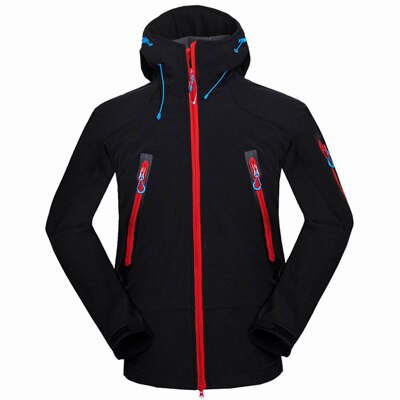 Mountainskin udendørs #39 vandrejakker til mænd vandtæt vindtæt termojakke til campingski tykke varme frakker  rm133: Sort / Xl